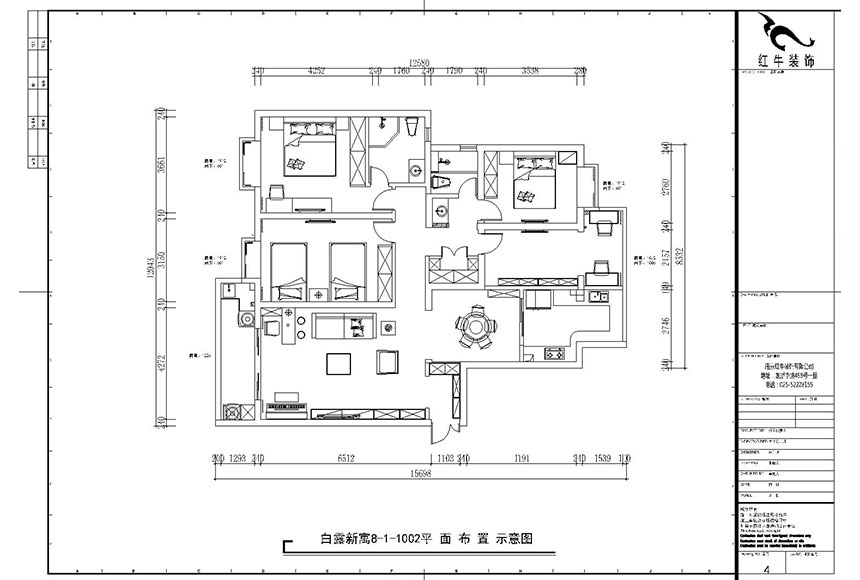 魏利利_白露新寓8-1-1002-160㎡-簡美風格_平面布置圖