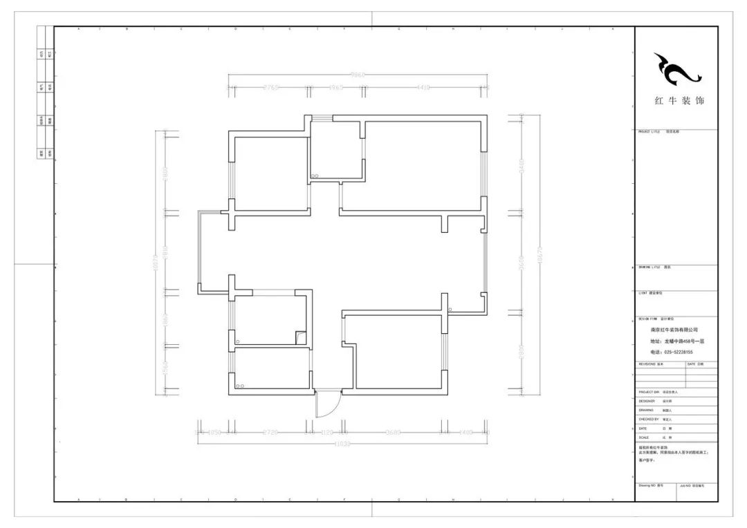 115㎡--保利國際社區(qū)戶型解析01戶型分析_原始結(jié)構(gòu)圖