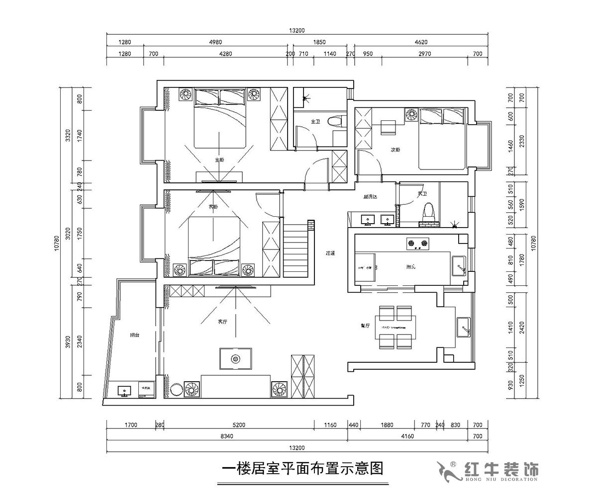 房亮_楓丹白露21-102-125㎡-現(xiàn)代簡(jiǎn)約風(fēng)格_3室2廳2衛(wèi)（老房裝修）_定制家￥214554_全包22萬(wàn)00_02平面布置圖