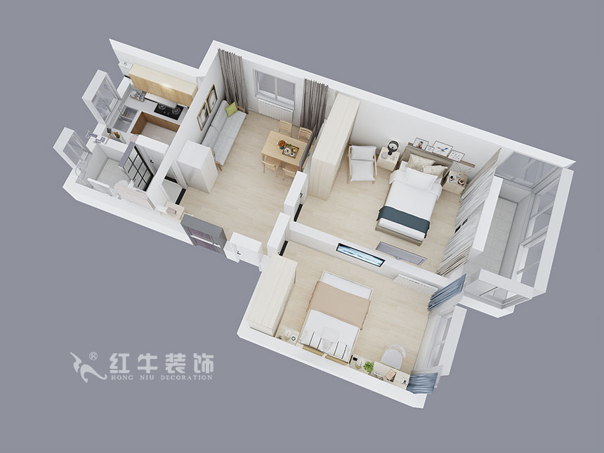 余瑋_新莊53號(hào)11-201-93㎡-現(xiàn)代風(fēng)格_2室2廳1衛(wèi)（舊房改造）_定制家￥110061_全包11