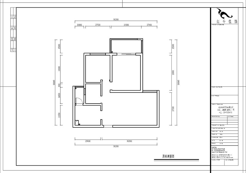 熊浩宇_楓林灣3-403-80㎡-現(xiàn)代簡(jiǎn)約風(fēng)格_2室2廳1衛(wèi)（老房翻新）_定制家￥88300_全包12萬(wàn)00_01原始結(jié)構(gòu)圖