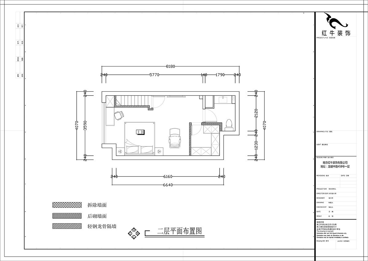 張智猿｜海賦尚城6-508-40㎡挑高-現(xiàn)代簡約風(fēng)格｜1室1廳1衛(wèi)｜新房裝修｜定制家￥100000｜全包11萬｜00_03二層平面布置圖