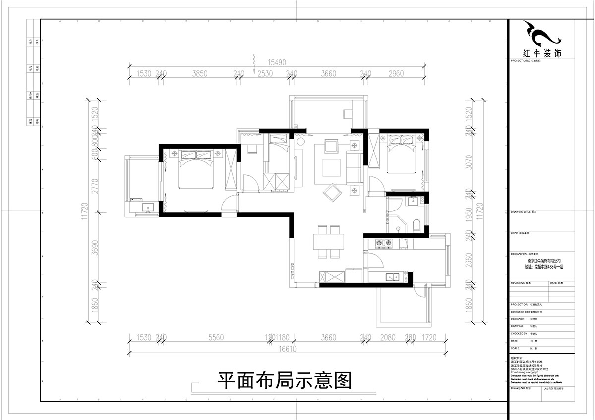 余瑋｜萬江共和2期28-1511-115㎡-北歐風(fēng)格｜3室2廳1衛(wèi)｜新房裝修｜成品家￥144533｜全包14