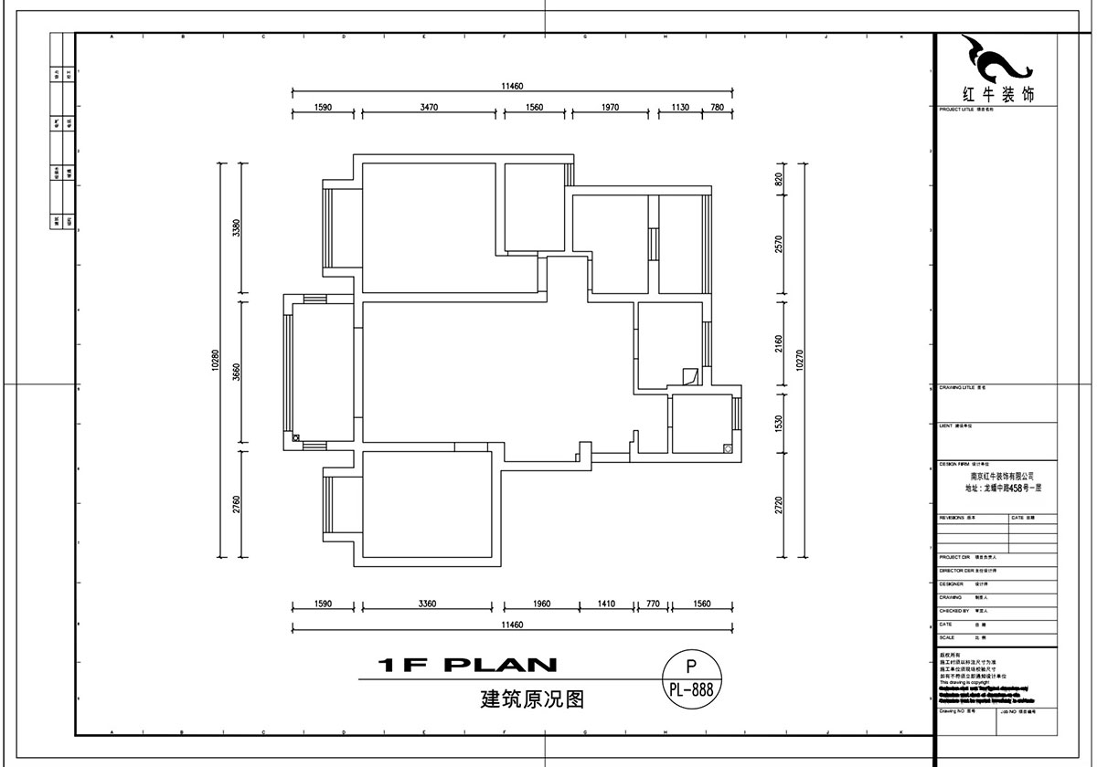 劉萍萍｜中南山錦花城10-1-802-97㎡-簡(jiǎn)約風(fēng)格｜3室2廳2衛(wèi)｜老房裝修｜定制家￥132780｜全包14萬｜00_01建筑原況圖