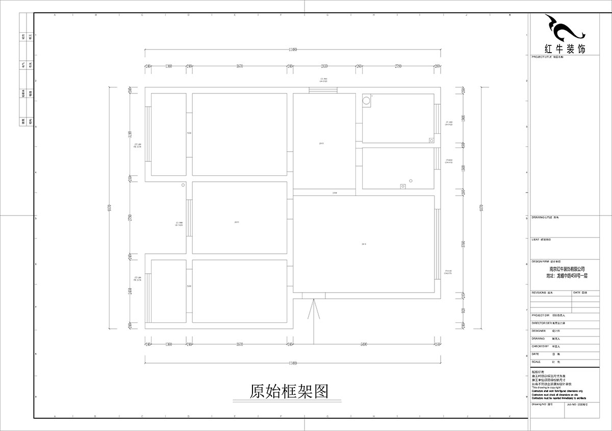 孟憲濤｜石門坎110號1-404-100㎡-現(xiàn)代簡約風(fēng)格｜3室1廳1衛(wèi)｜老房裝修｜定制家｜全包14萬｜00_01原始框架圖