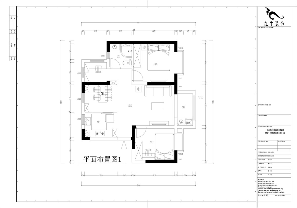 孟憲濤｜云祿花園12-801-80㎡-現(xiàn)代簡約風(fēng)格｜3室1廳1衛(wèi)｜新房裝修｜定制家｜全包12萬｜00_02平面布置圖