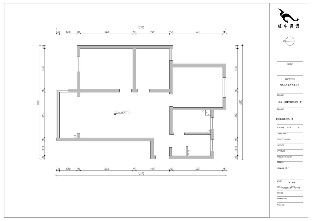 朱明琪｜春江新城新河苑一期8-3-510-94㎡-現(xiàn)代風(fēng)格｜3室2廳1衛(wèi)｜老房改造｜定制家｜全包12萬(wàn)｜00_01原始結(jié)構(gòu)圖