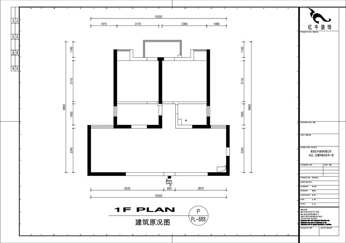 劉萍萍｜潤花園2-2-202-94㎡-現(xiàn)代簡約風(fēng)格｜2室2廳1衛(wèi)｜老房裝修｜定制家｜全包13萬｜00_01建筑原況圖