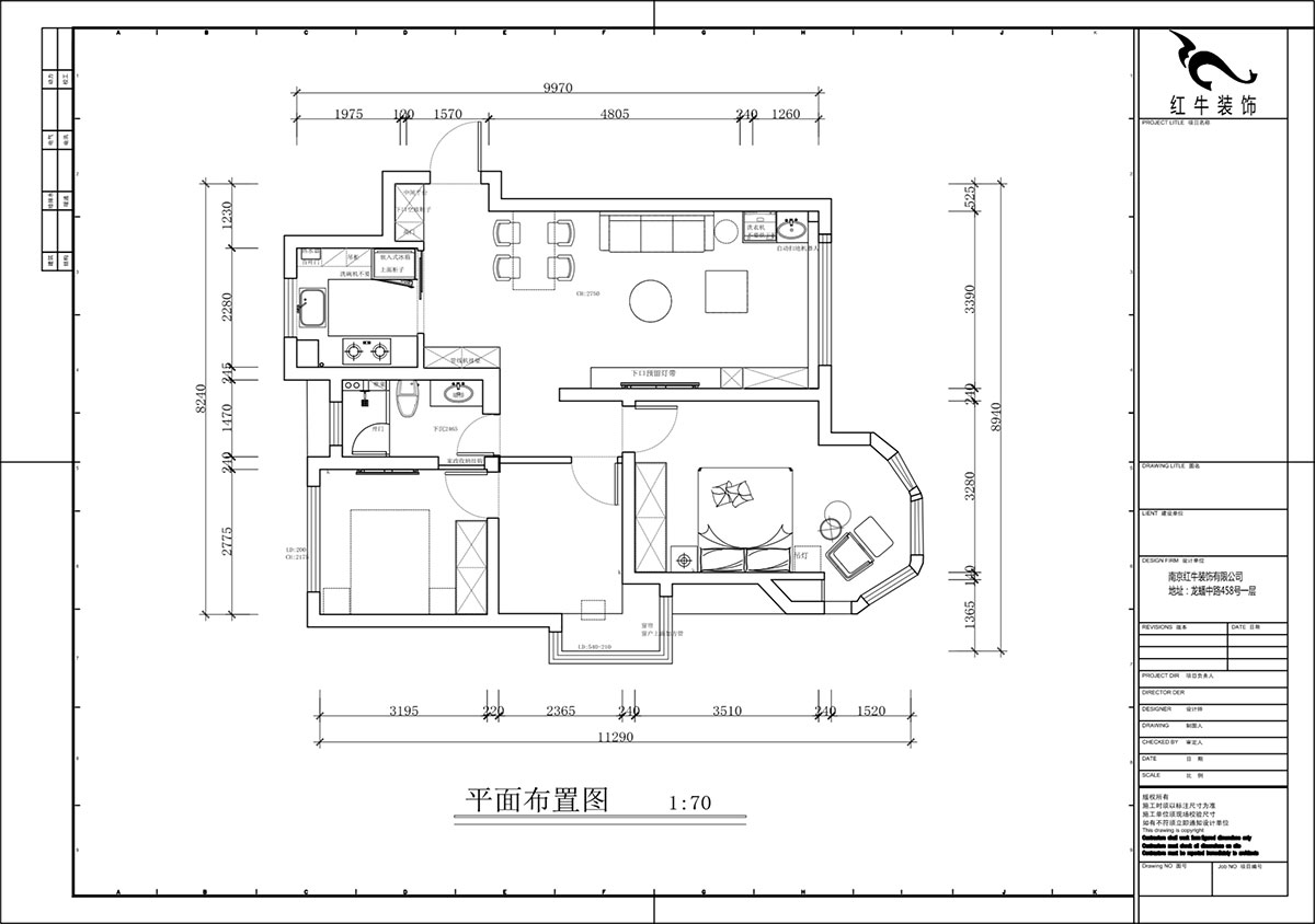 蔣琛｜中南世紀(jì)雅苑二期4-504-93㎡-現(xiàn)代簡(jiǎn)約風(fēng)格｜3室1廳1衛(wèi)｜毛坯房裝修｜定制家｜全包12萬(wàn)｜00_02平面布置圖