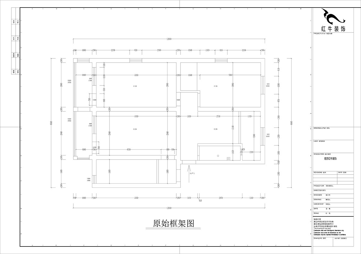 孟憲濤｜五老村24-201-100㎡-現(xiàn)代簡(jiǎn)約風(fēng)格｜3室2廳1衛(wèi)｜老房裝修｜定制家｜全包14萬(wàn)｜00_01原始框架圖