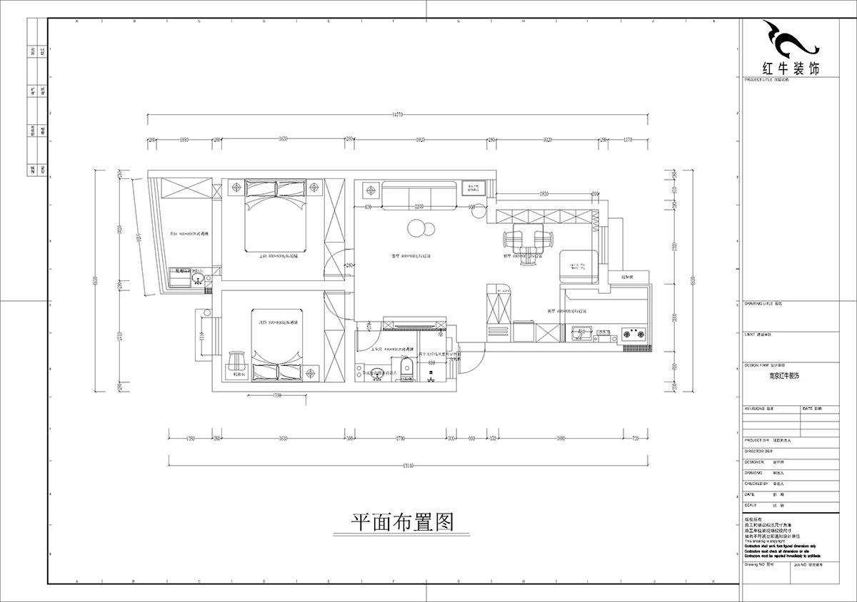 孟憲濤｜龍蟠花苑6-502-75㎡-現代簡約風格｜3室1廳1衛(wèi)｜老房裝修｜定制家｜全包11萬｜00_02平面布置圖